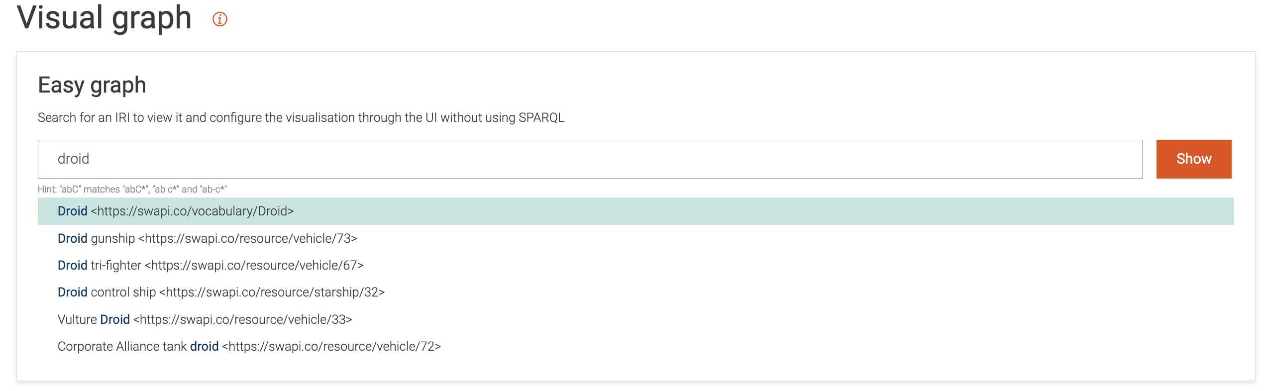 Visualize and explore — GraphDB 10.7 documentation