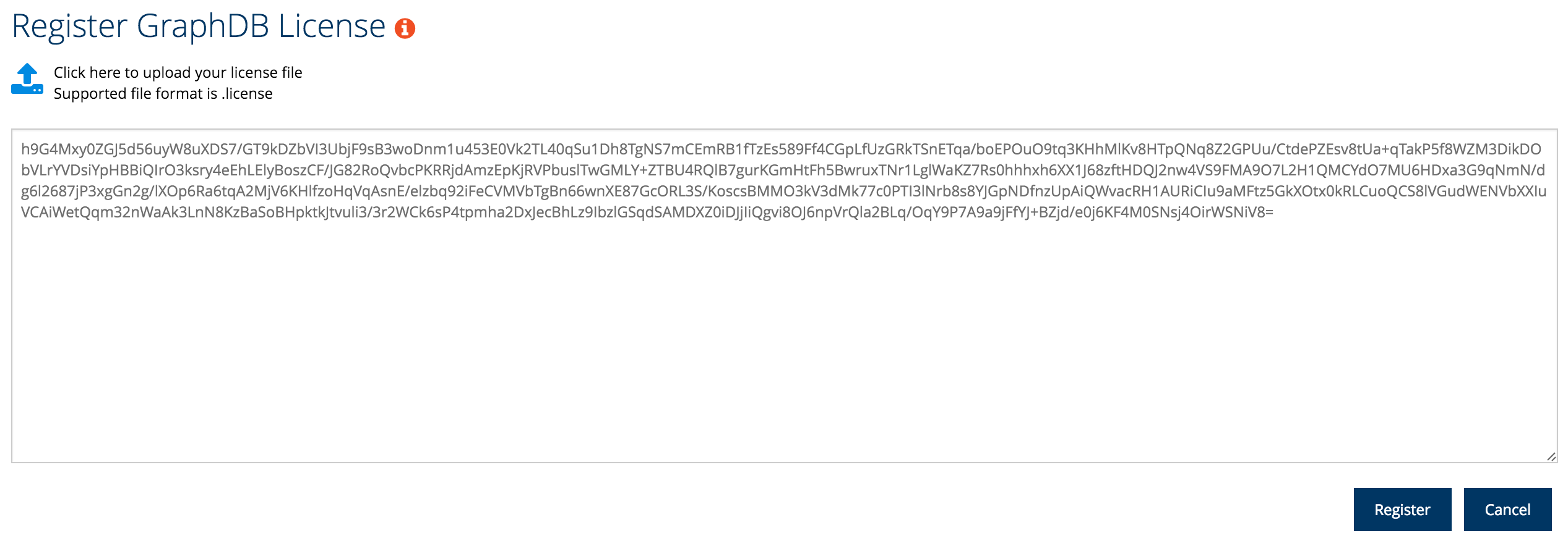Setting up licenses — GraphDB SE 7.0 documentation