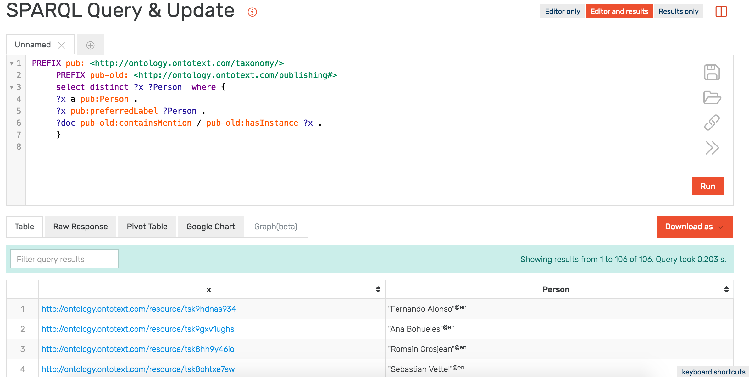 Querying Data — GraphDB EE 8.7 documentation